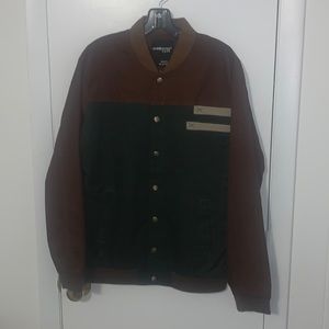 Gusskater Green-Brown Large Bomber Jacket